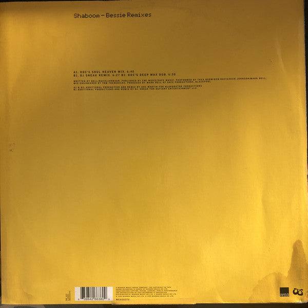 Shaboom : Bessie Remixes (12", Maxi)