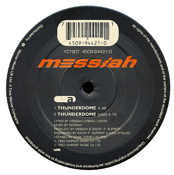 Messiah : Thunderdome (12")