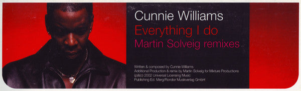 Cunnie Williams : Everything I Do (Martin Solveig Remixes) (12")