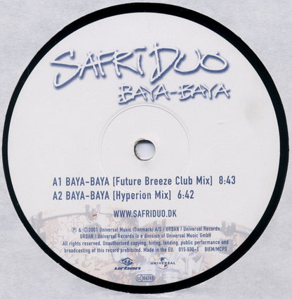 Safri Duo : Baya-Baya (12")