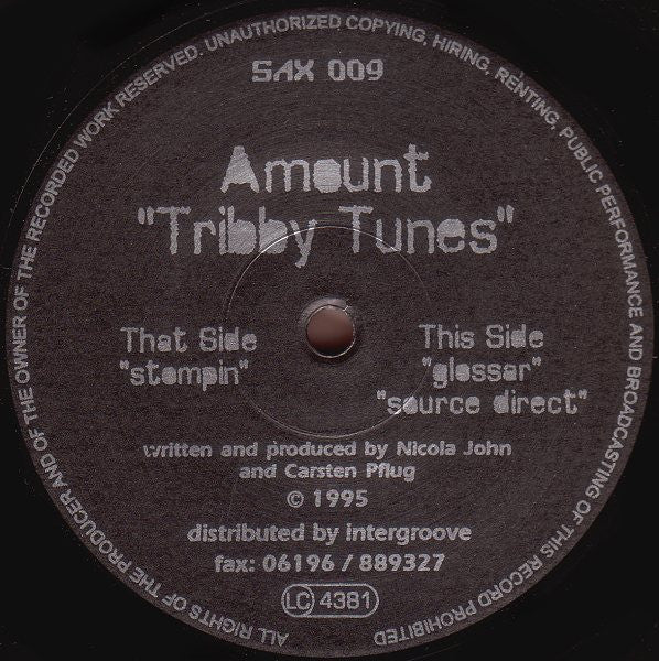 Amount : Tribby Tunes (12")