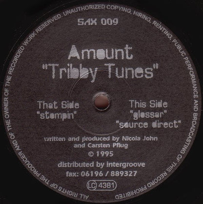 Amount : Tribby Tunes (12")