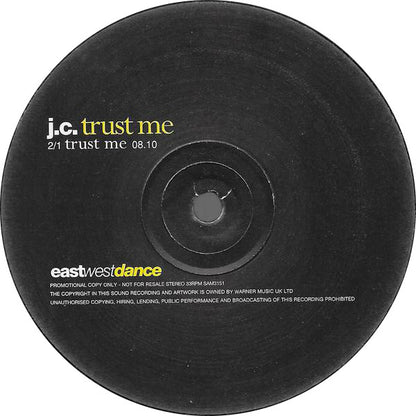 J.C. : So Hot / Trust Me (12", Promo)