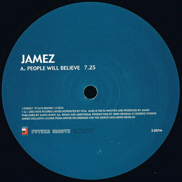 Jamez : People Will Believe (12")