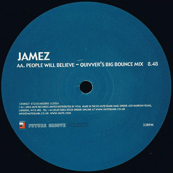 Jamez : People Will Believe (12")