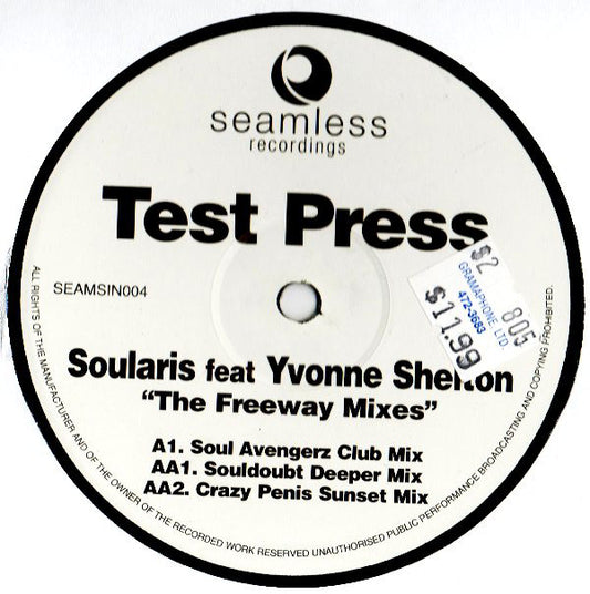 Soularis feat Yvonne Shelton : Freeway (The Freeway Mixes) (12", TP, W/Lbl)
