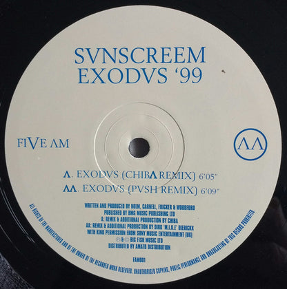 Sunscreem : Exodus '99 (12")