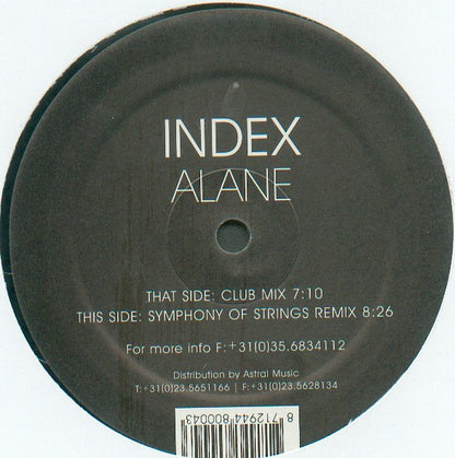 Index (2) : Alane (12")