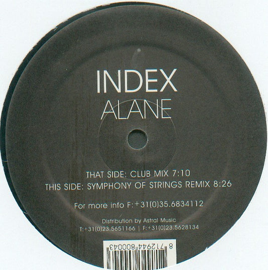 Index (2) : Alane (12")