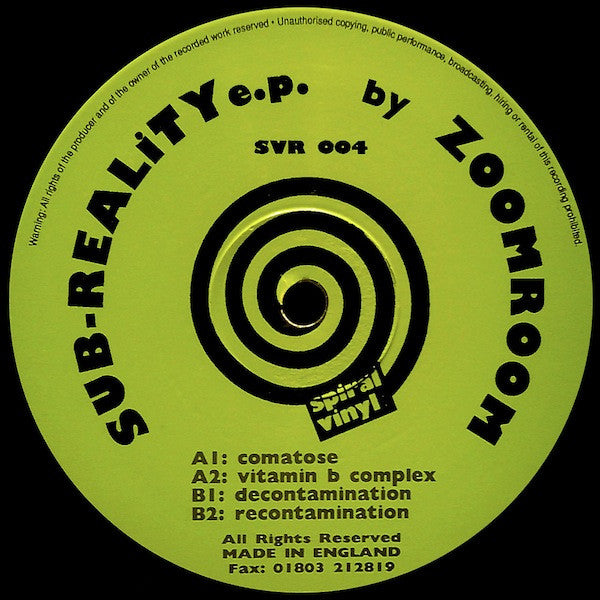 Zoomroom : Sub-Reality E.P. (12", EP)