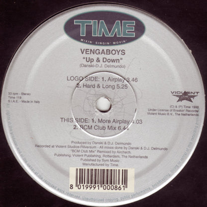 Vengaboys : Up & Down (12")