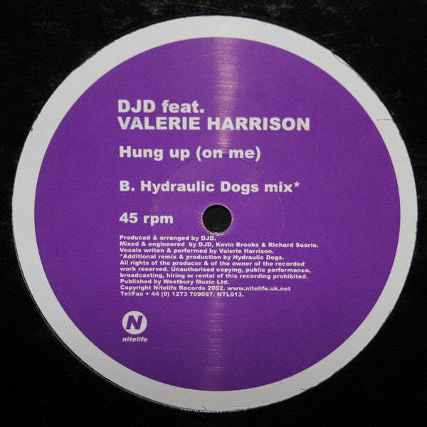 DJD Feat. Valerie Harrison : Hung Up (On Me) (12")