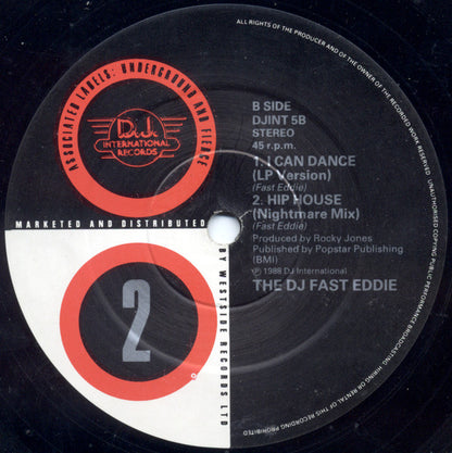 DJ Fast Eddie* : Hip House (12", Single)