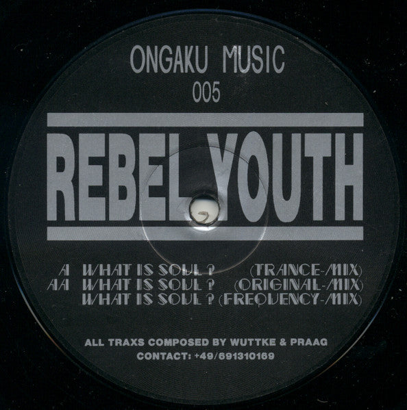 Rebel Youth : What Is Soul? (12")