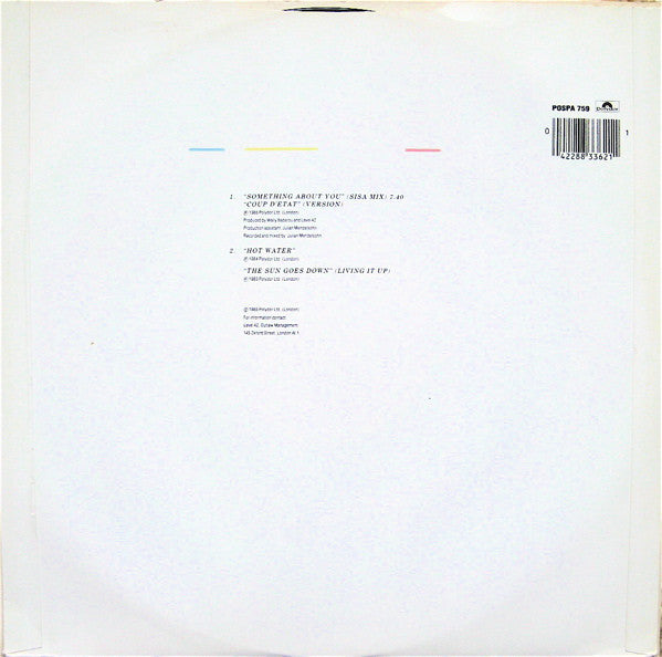 Level 42 : Something About You (Sisa Mix) (12", Ltd)