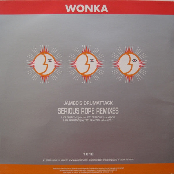 Jambo! : Drum Attack (Serious Rope Remixes) (12")