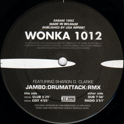 Jambo! : Drum Attack (Serious Rope Remixes) (12")