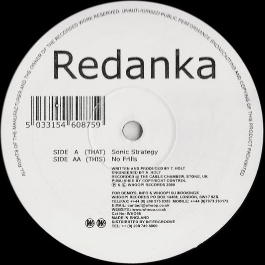 Redanka : Sonic Strategy / No Frills (12")