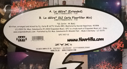 Floorfilla : Le Délire (12")