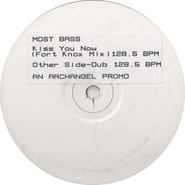 Most Bass : Kiss You Now (12", Promo, W/Lbl)