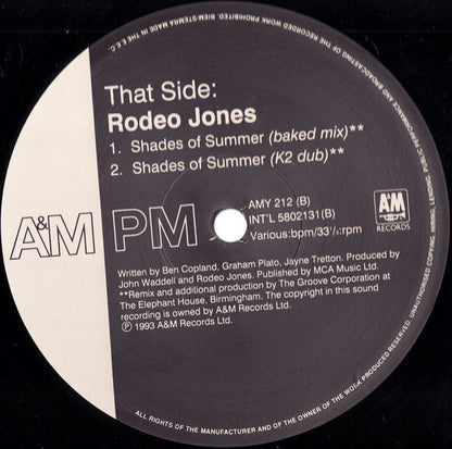 Rodeo Jones : Shades Of Summer Remixes (12")