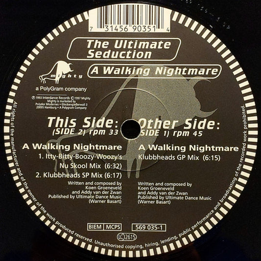 The Ultimate Seduction : A Walking Nightmare (12")