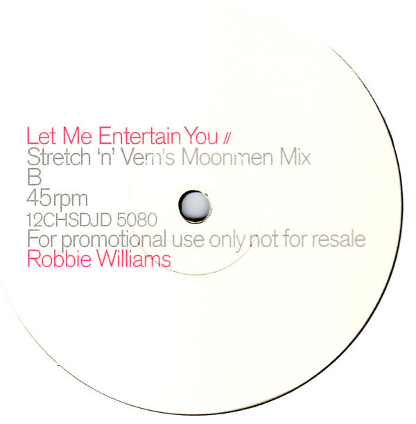 Robbie Williams : Let Me Entertain You (2x12", Promo)