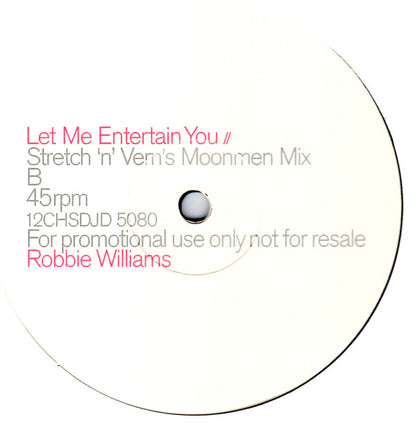 Robbie Williams : Let Me Entertain You (2x12", Promo)