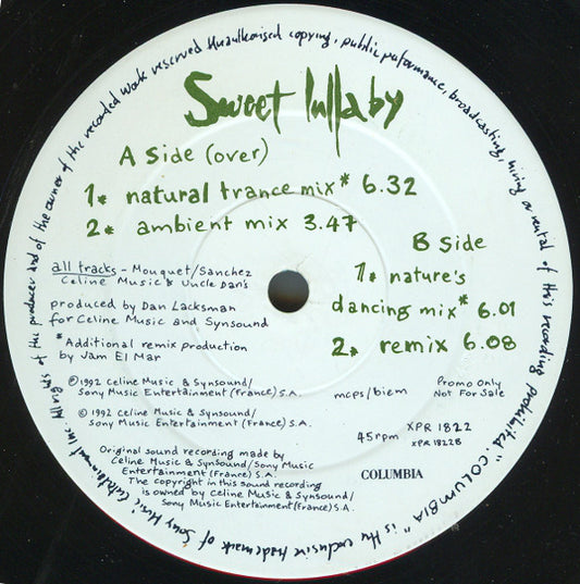 Deep Forest : Sweet Lullaby (12", Promo)