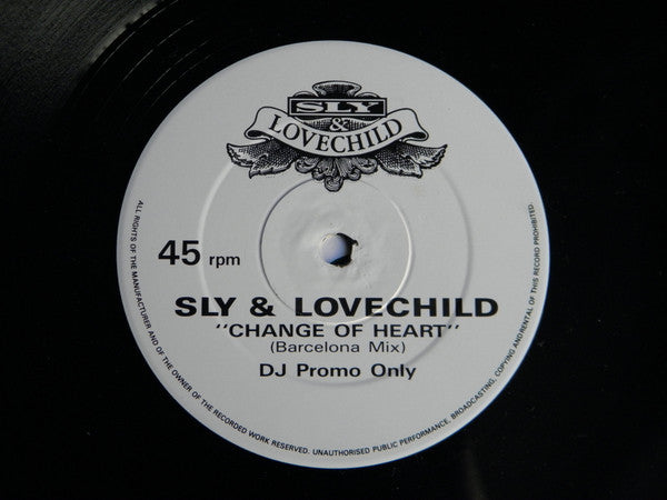 Sly & Lovechild : Change Of Heart (12", Promo)