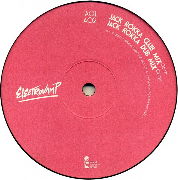 Electrovamp : I Don't Like The Vibe In The V.I.P. (12")