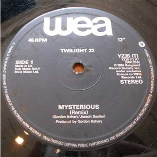 Twilight 22 : Mysterious (Remix) (12")