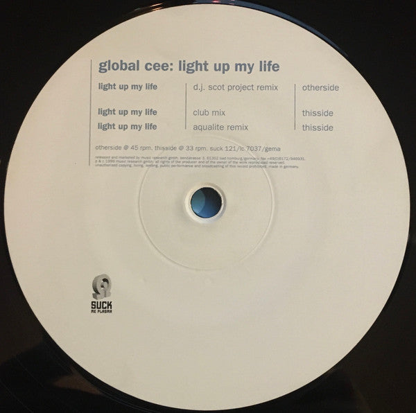 Global Cee : Light Up My Life (12")
