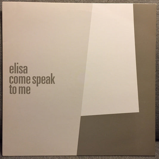 Elisa : Come Speak To Me (12", Promo)