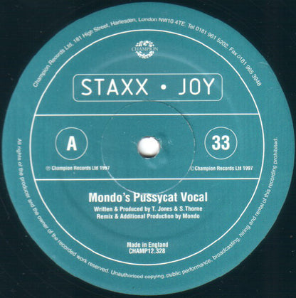 Staxx : Joy (12")