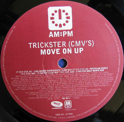 Trickster (CMV's) : Move On Up - (Lisa Marie Experience / Footlclub / Z Factor Mixes) (12")