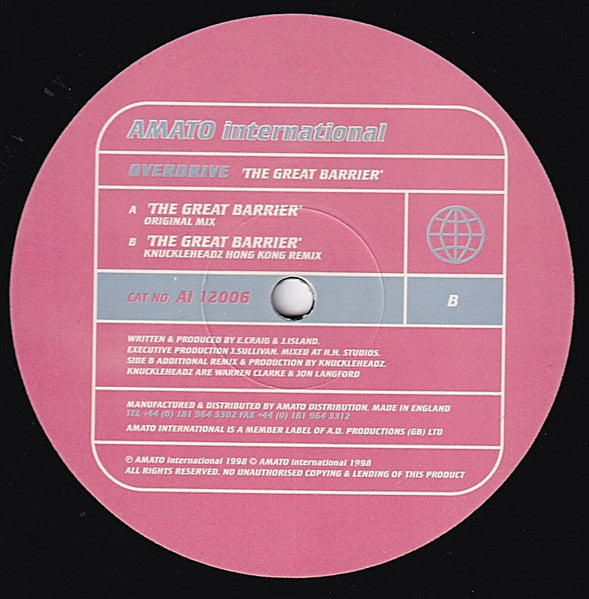 Overdrive (5) : The Great Barrier (12")