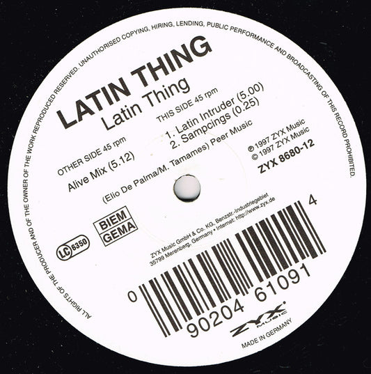 Latin Thing : Latin Thing (12")