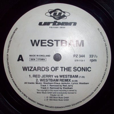 Westbam : Wizards Of The Sonic (12", Single)