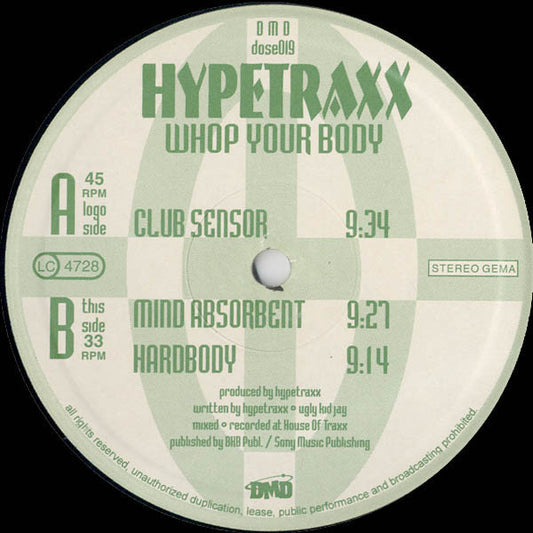 Hypetraxx : Whop Your Body (12")