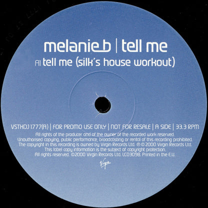 Melanie B : Tell Me (2x12", Promo)