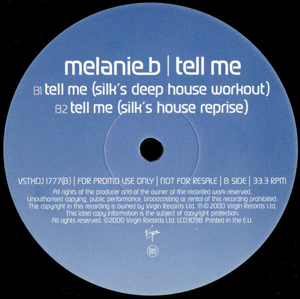 Melanie B : Tell Me (2x12", Promo)