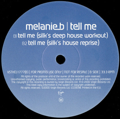 Melanie B : Tell Me (2x12", Promo)