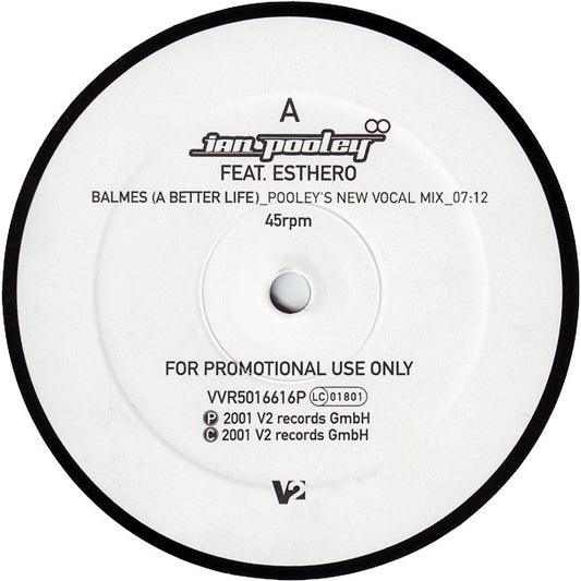 Ian Pooley Feat. Esthero : Balmes (A Better Life) (2x12", Promo)
