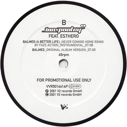 Ian Pooley Feat. Esthero : Balmes (A Better Life) (2x12", Promo)