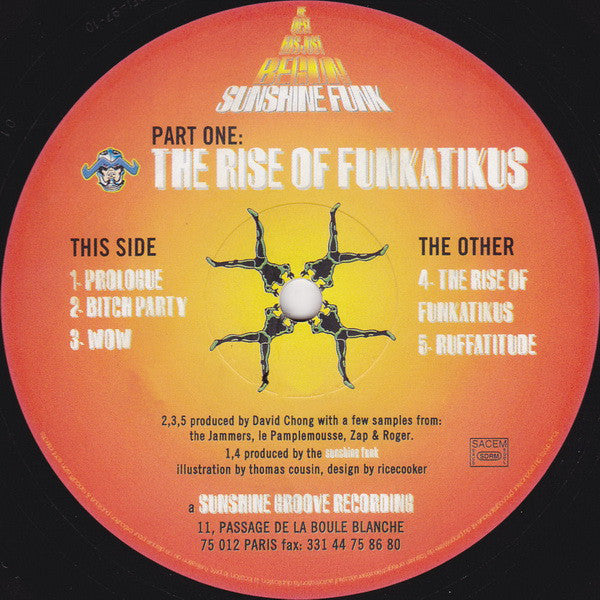 Sunshine Funk / David Chong : The Rise Of Funkatikus (12")