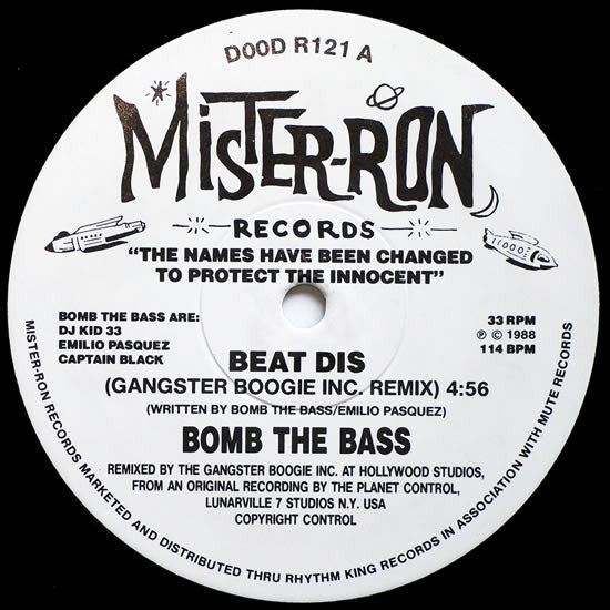 Bomb The Bass : Beat Dis (Remix) (12")