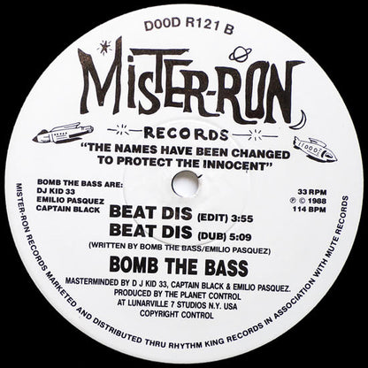 Bomb The Bass : Beat Dis (Remix) (12")
