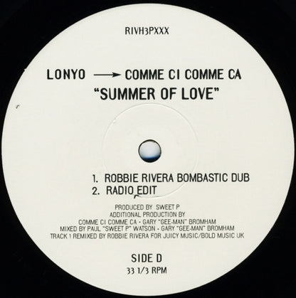 Lonyo → Comme Ci Comme Ca : Summer Of Love (2x12", Maxi, Promo)