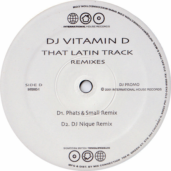 DJ Vitamin D : That Latin Track  (Remixes) (2x12", Promo)